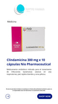 CLINDAMICINA 300MG X 10CA
