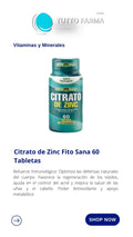 CITRATO DE ZINC FS X 60 COMP