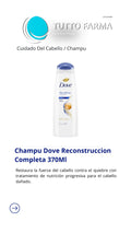 DOVE SHAMPOO RECOSNT.X370ML