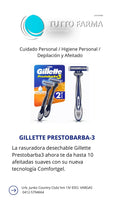 GILLETTE PRESTOBARBA X 2 UDS.