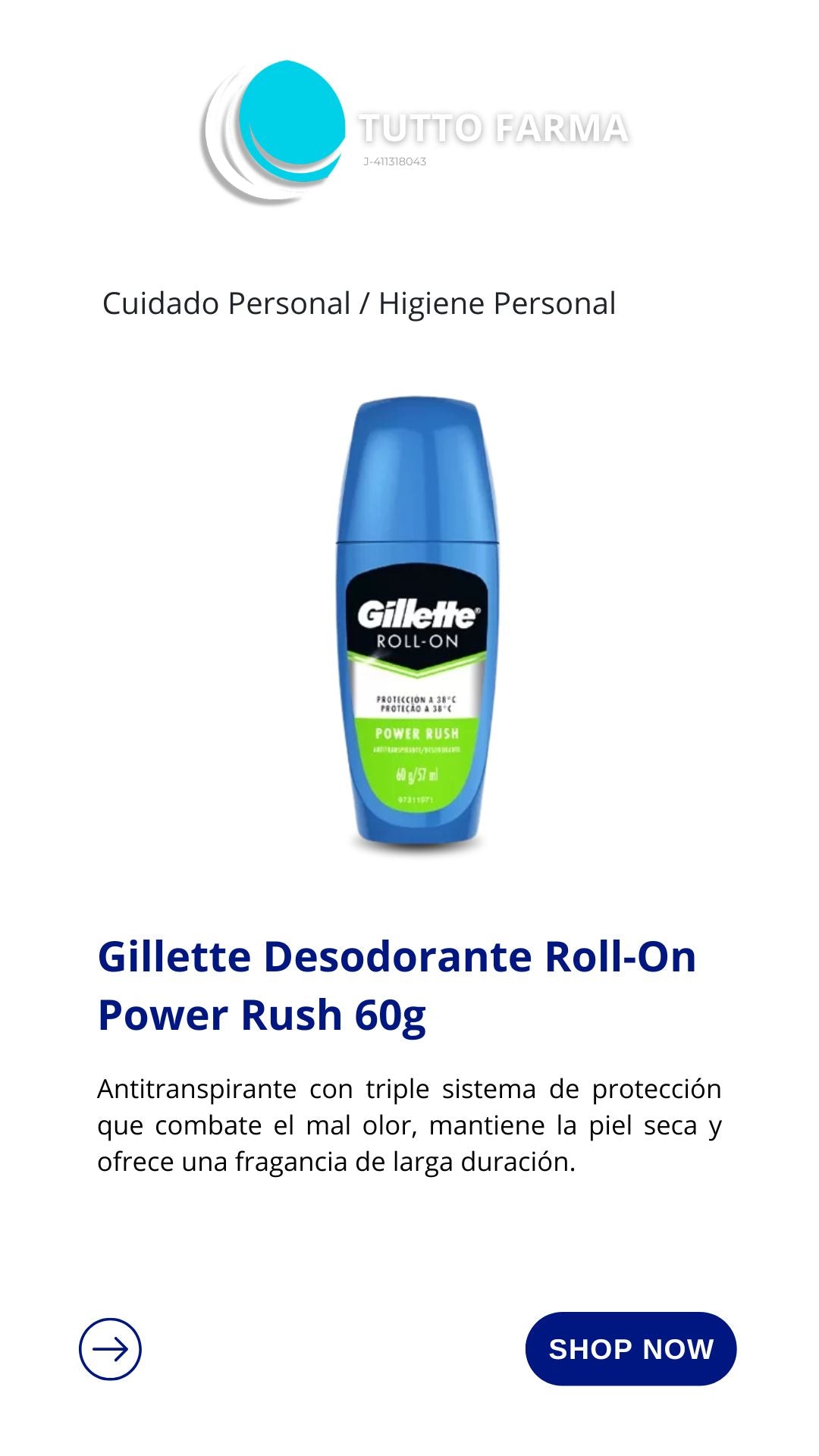 GILLETTE D RUSH BOL 60