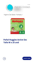 HUGGIES M X 25 PAÑALES