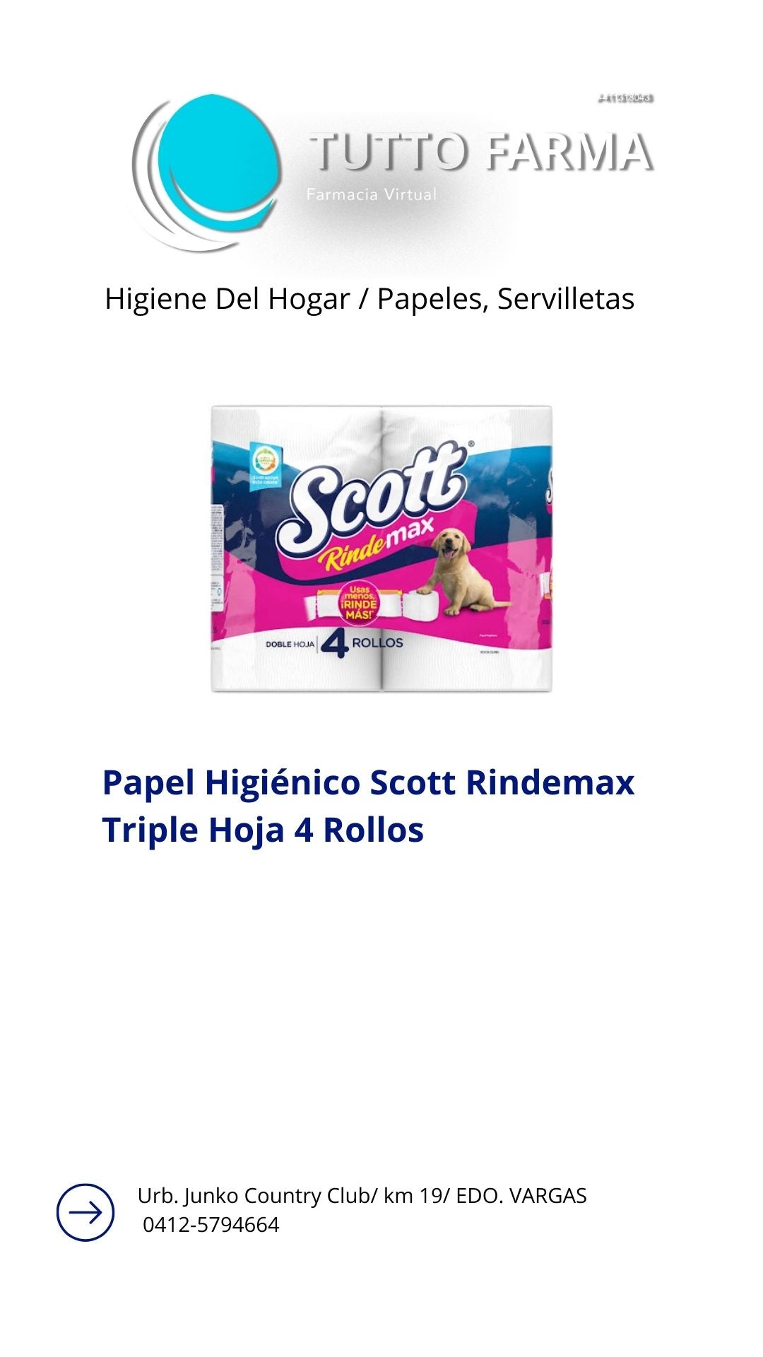 SCOTT PAPEL H X 4 ROLLOS