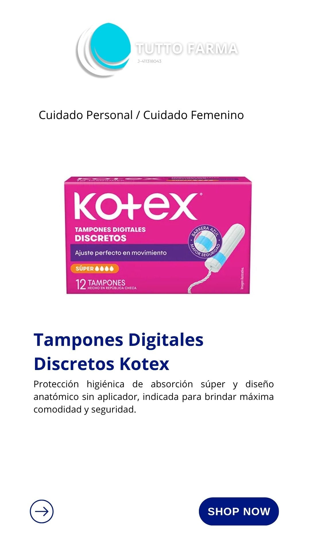 KOTEX TAMPONES DIGITALES X 12