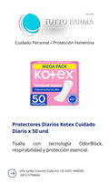 KOTEX PROTECTORES DIARIOS X 50