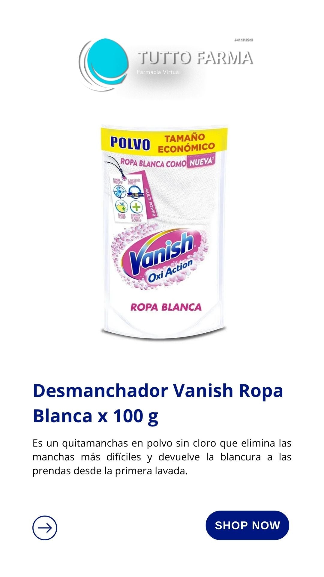 VANISH OXI POT ROSA COLOR 100GR
