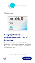 COMPLEJO B 2ML I.V X 3 AMPOLLAS COLMED (E)