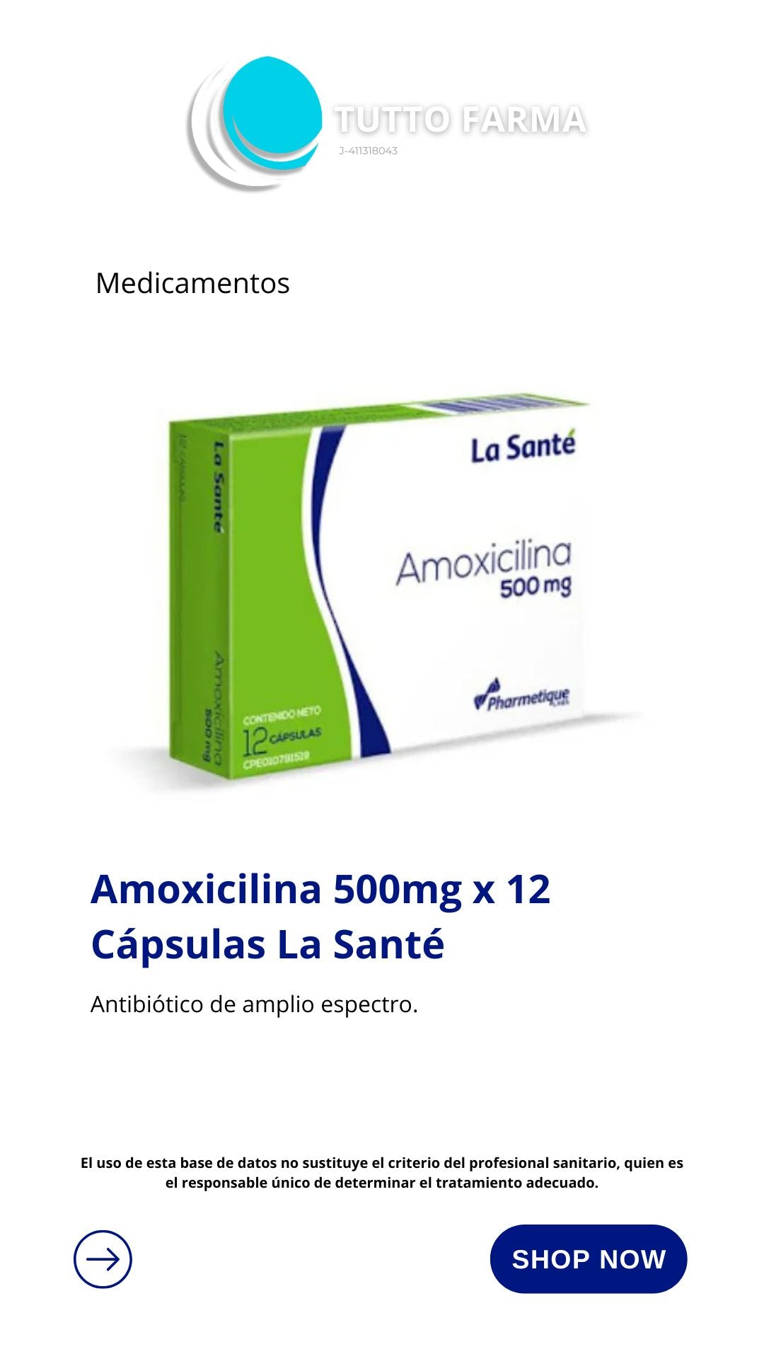AMOXICILINA LS 500MG X12 CAP