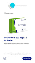 CEFADROXILO 500MG X 12 CAP(LA SANTE)