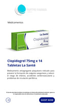 CLOPIDROGEL 75MG X 14 TAB (LA SANTE)
