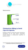 CLINDAMICINA300MG X16 CAP- SANTE
