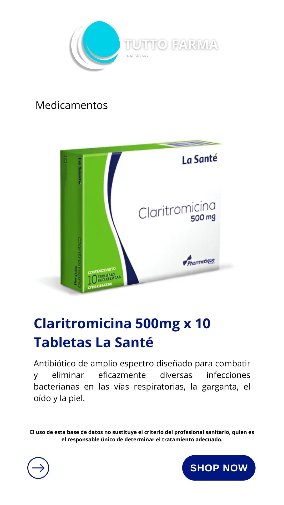 CLARITROMICINA 500 MG X 10 COMP.
