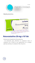 ROSUVASTATINA 20MG X 10 TAB