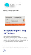 BISOPROLOL FUMARATO 5MG X 30 TAB