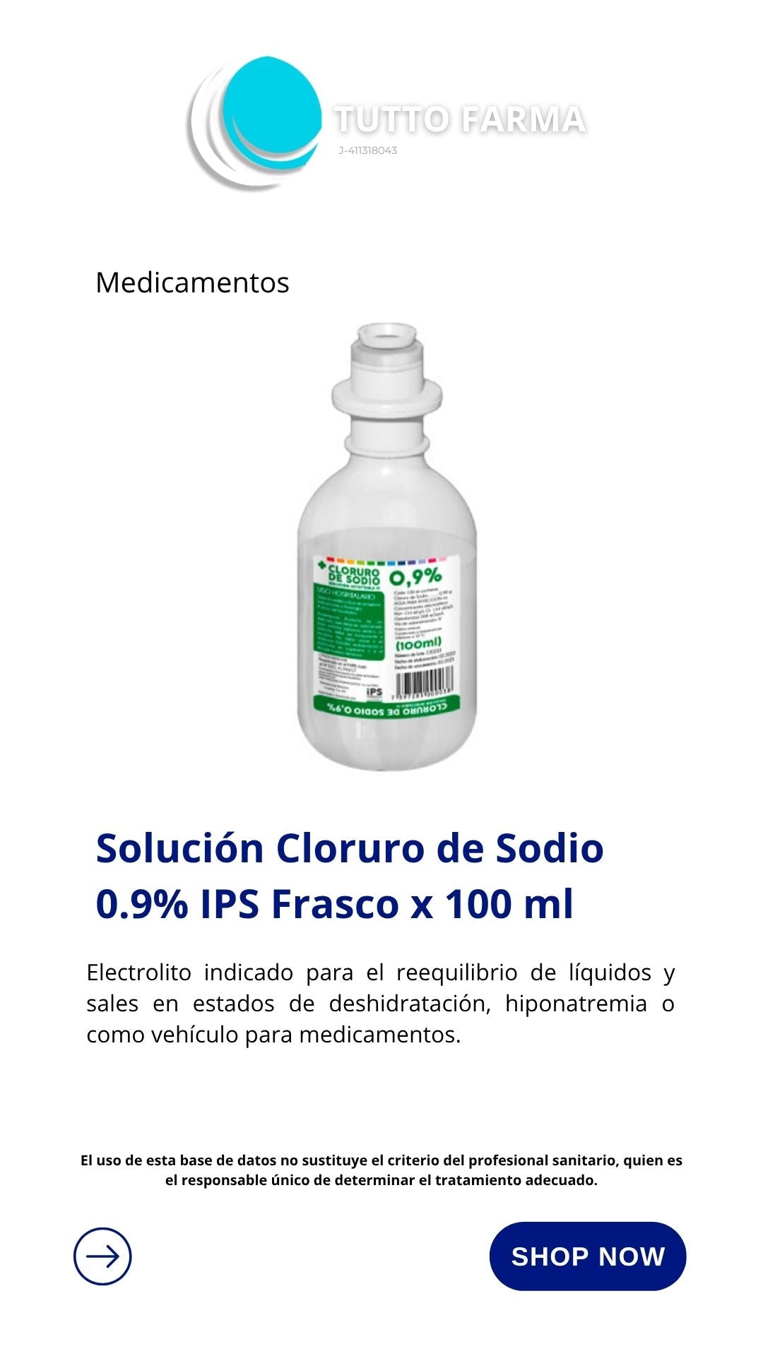 CLORURO DE SODIO 09% X 100ML(TRADING MEDI)