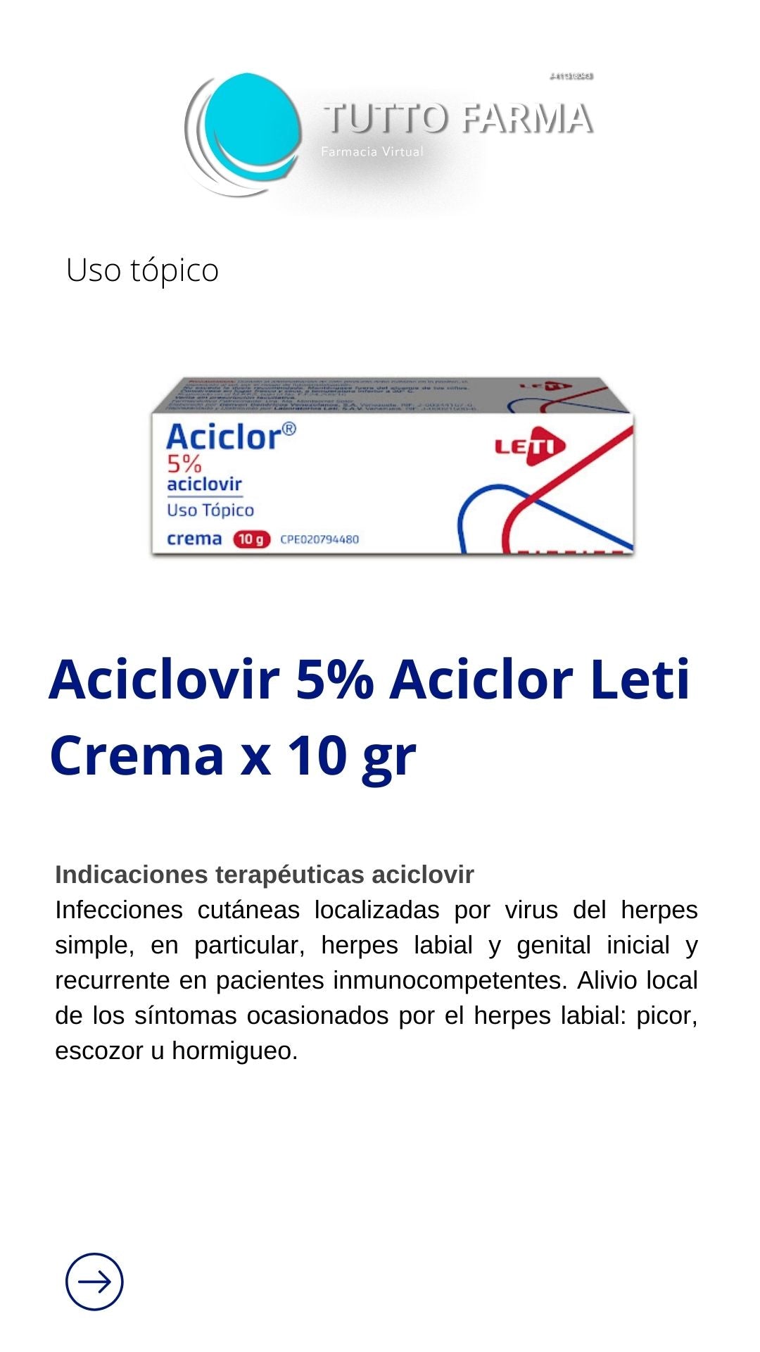 ACICLOVIR 5%X 5G