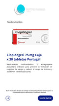CLOPIDOGREL TAB 75 MG CAJA X 30 (ANTITROMBOTICO)