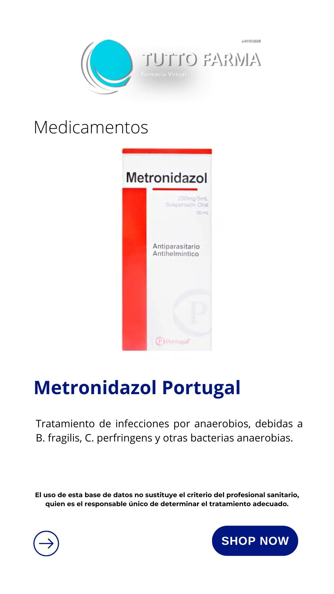METRONIDAZOL PORT 250MG 120ML (E)