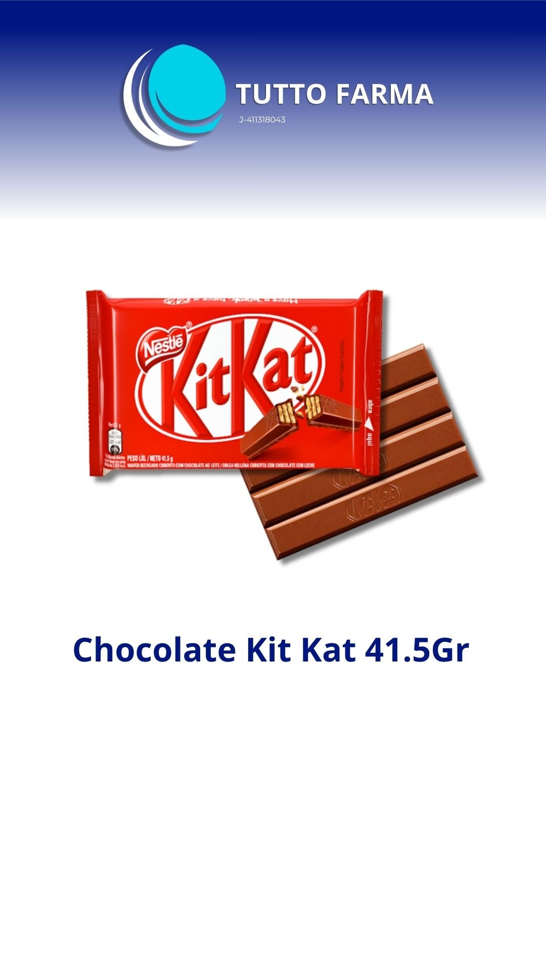 KIT KAT 4 DEDOS 41.5G X 24 UNIDADES