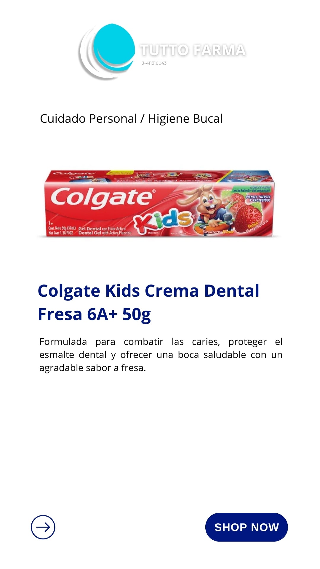 COLGATE GEL KIDS X 50G