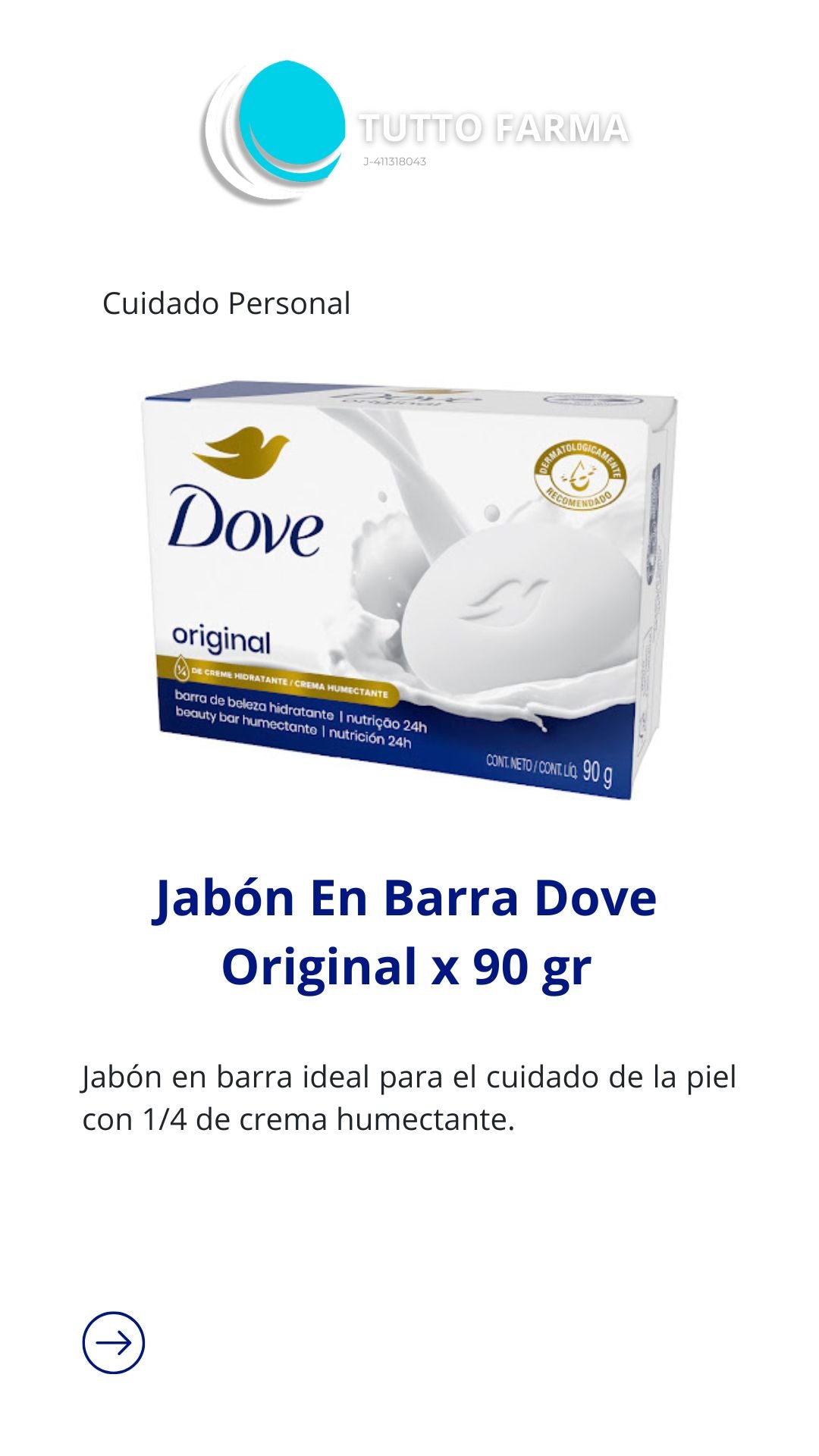 DOVE JABON ORIGINAL90 G