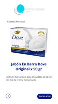 DOVE JABÓN ORIGINAL 90G