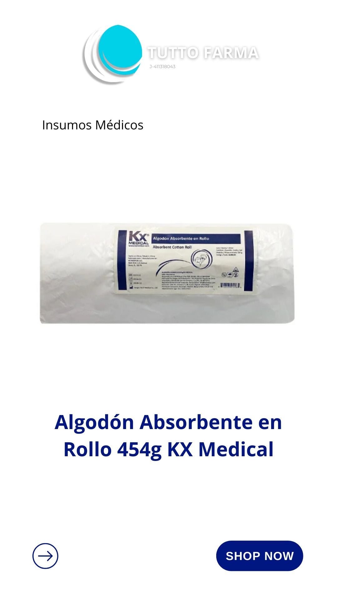 ALGODÓN ABSORBENTE KX X 454 g