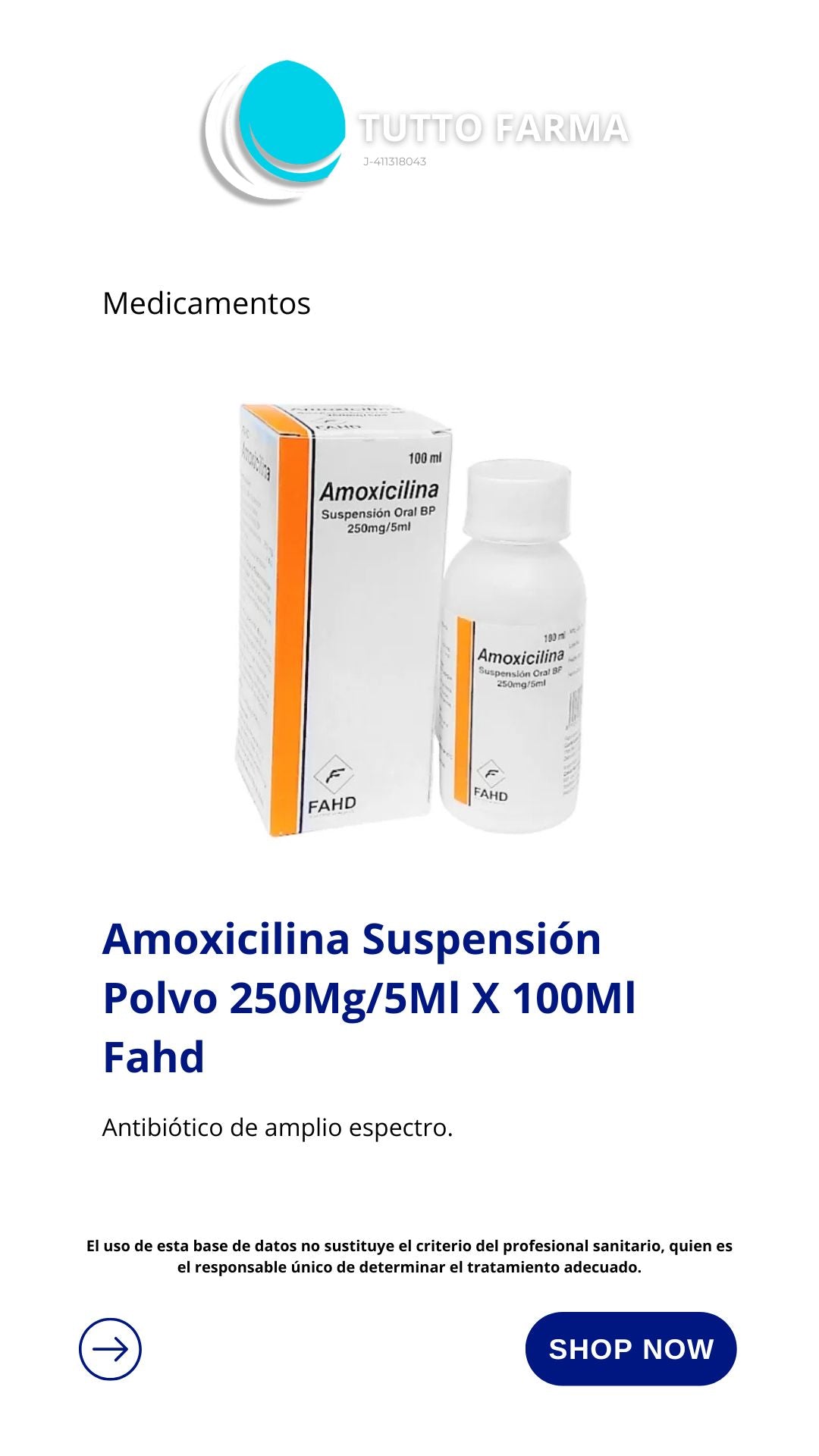 AMOXICILINA SUSP ORAL 250MG/5ML X 100ML