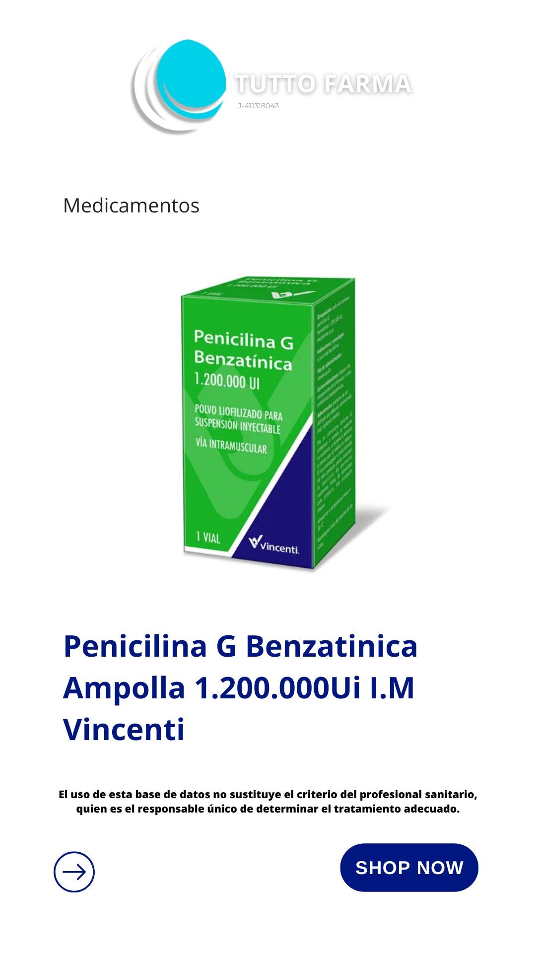 PENICILINA B VC 1,2 x1 VIAL (E)