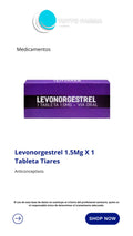 LEVONORGESTREL 1.5MG X 1 TAB (PAST. EMERGEMCIA)