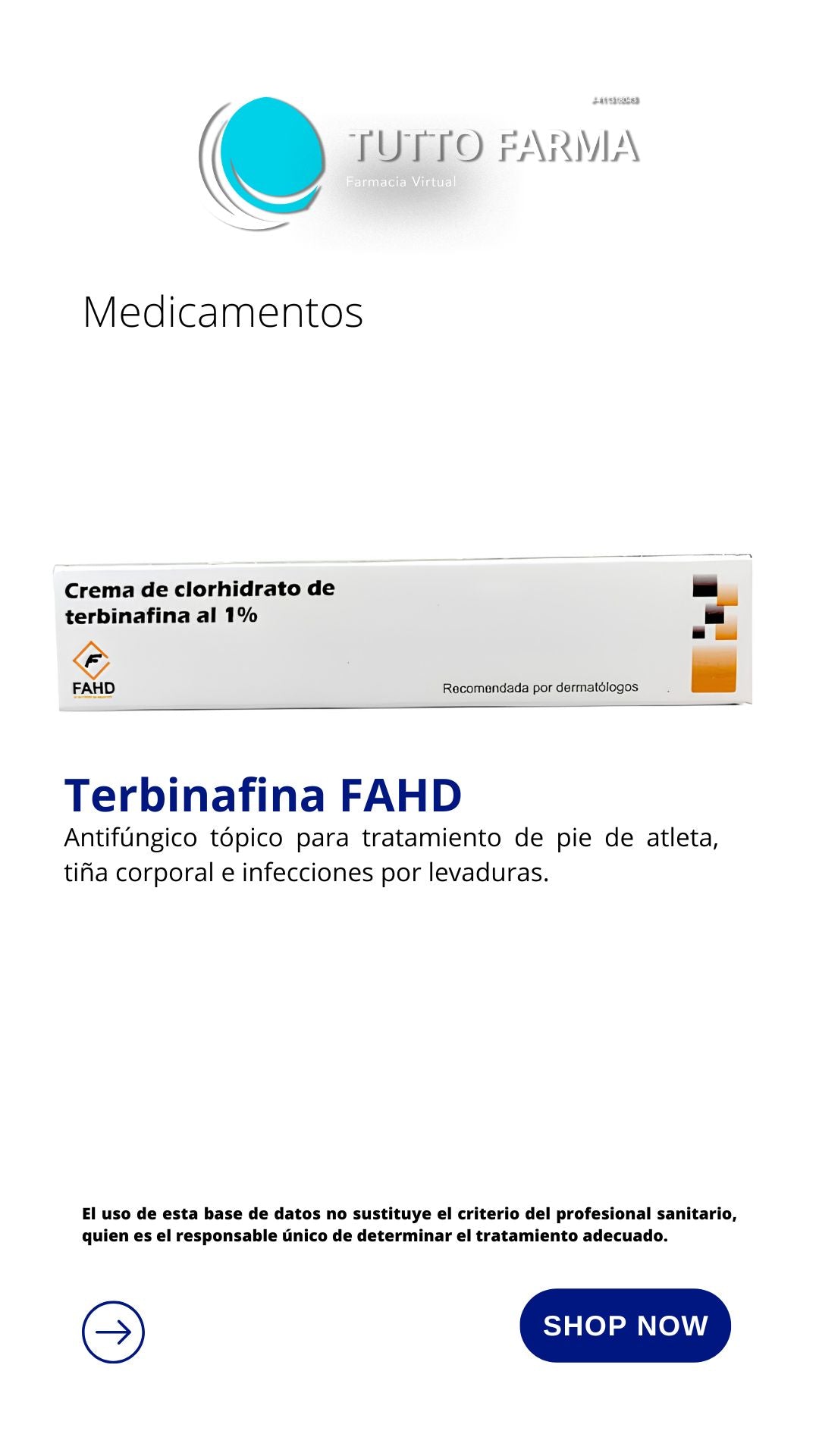 TERBINAFINA 1% CR 15GR