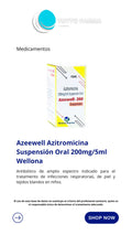 AZEWELL-200 AZITROMICINA 200MG/5ML SUSPX15ML