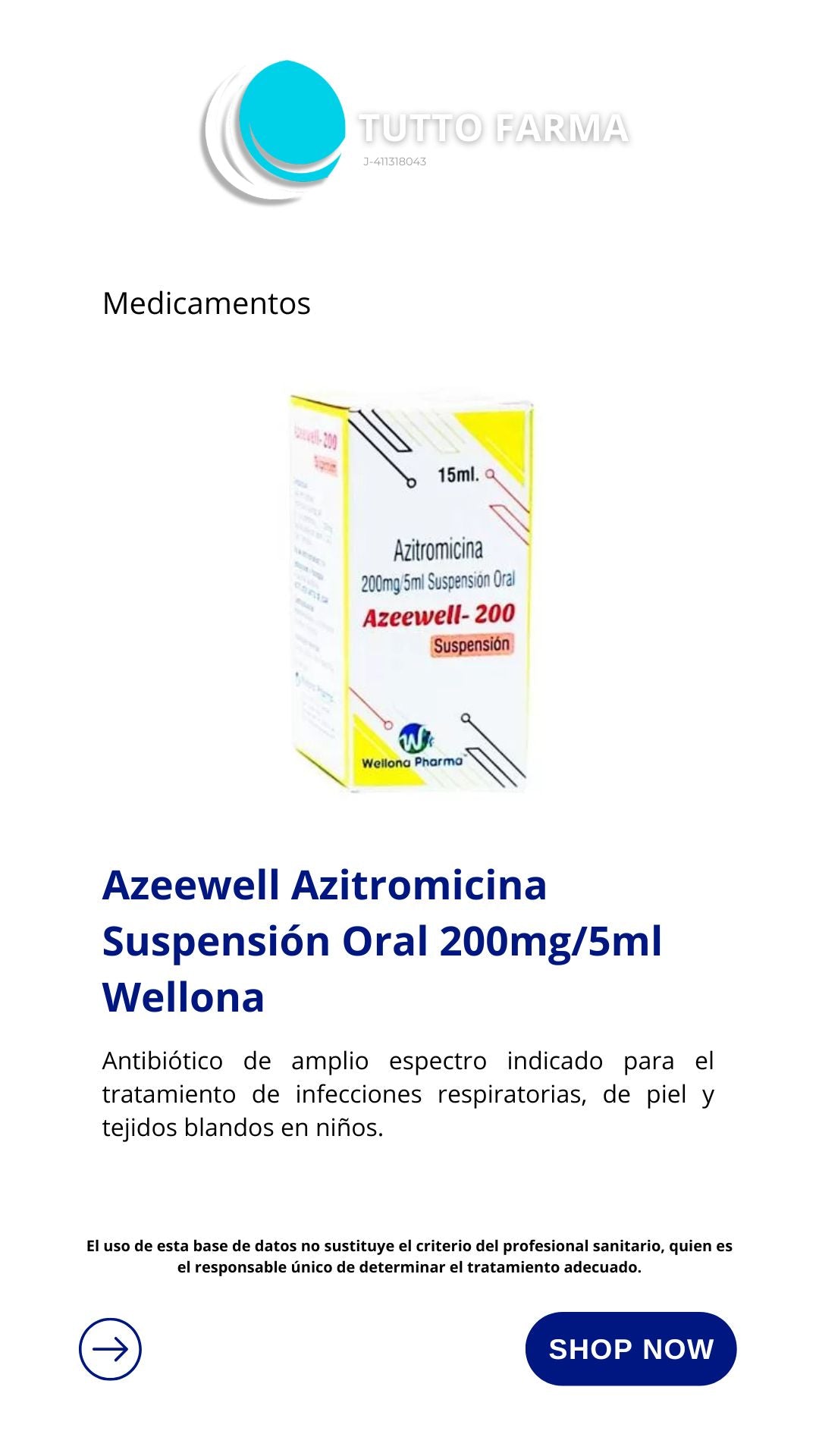 AZEWELL-200 AZITROMICINA 200MG/5ML SUSPX15ML