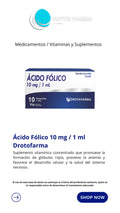 ACIDO FOLICO 10 MG /1ML I.V (1AMP) DROTAFARMA (E)