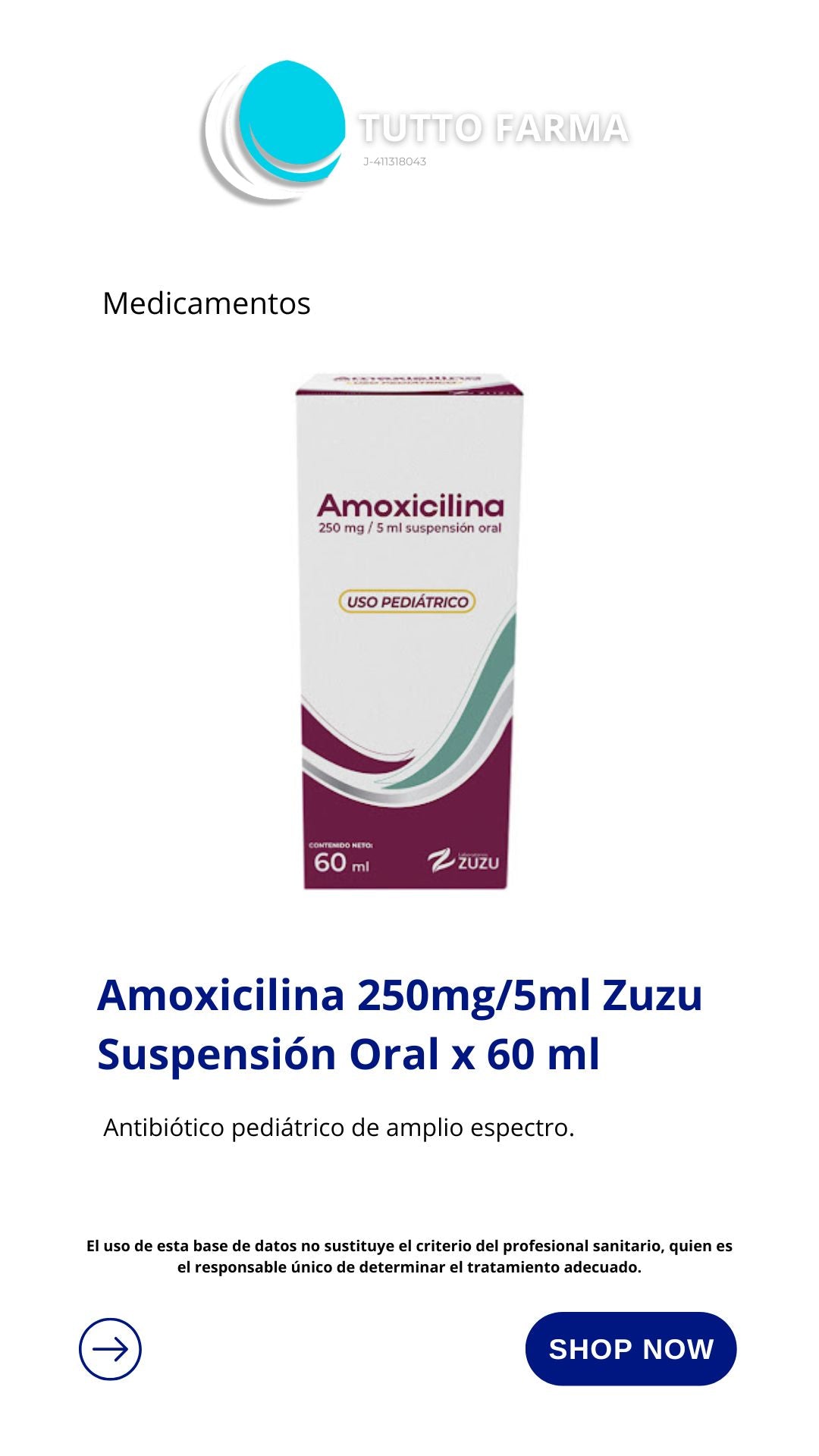 AMOXICILINA SUSP 250MG-5ML X 60ML