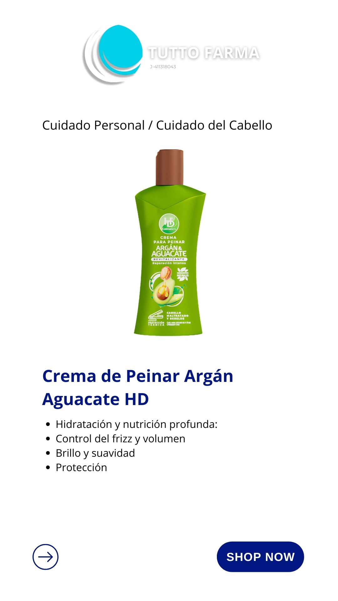 CREMA PEI HD ARG /AGUACA 240